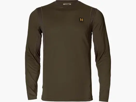 Härkila Forest Hunter L/S T-Shirt, hunting green/shadow brown