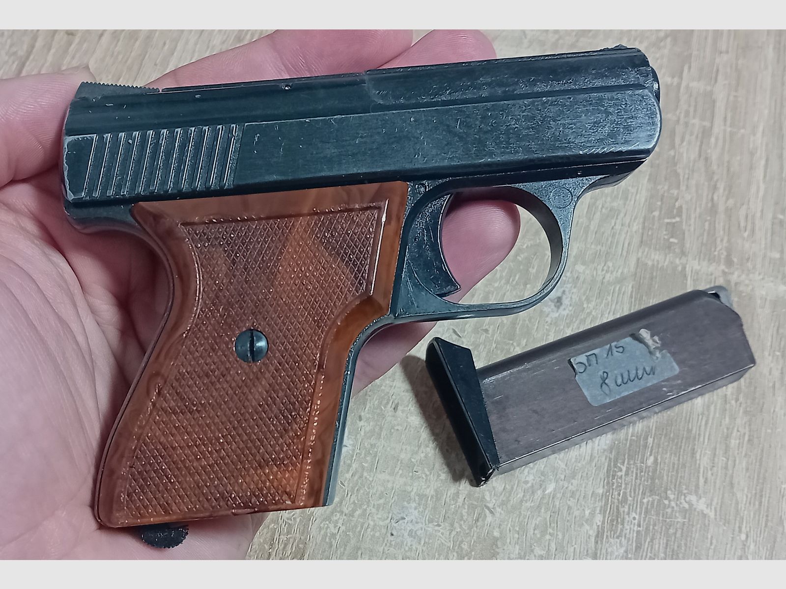 Old Rhön SM 15 caliber 8 mm blank in PTB 83/2 from 1976!