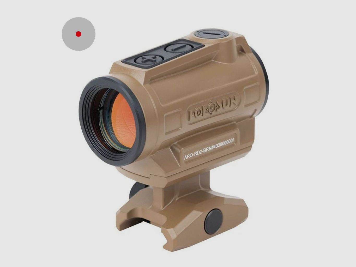 Holosun Reflexvisier ARO-CORE-RD-2-BRN mit rotem 2MOA Dot, Bild 1 von 2