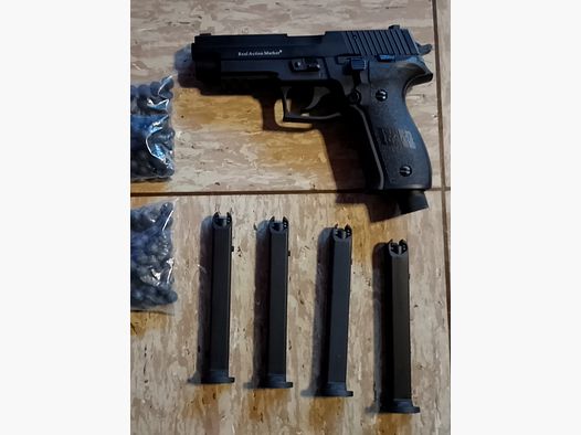 Pistolet RAM znacznik X50 kaliber 0.43 od APS oryginalny nowy z 4 magazynkami Rubberballs