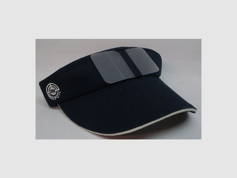 Shooting cap deflector - adjustable, blue/black