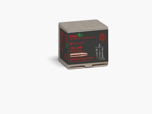 GECO OGIVE .30 10.7G 165GR STAR SANS PLOMB 50PC