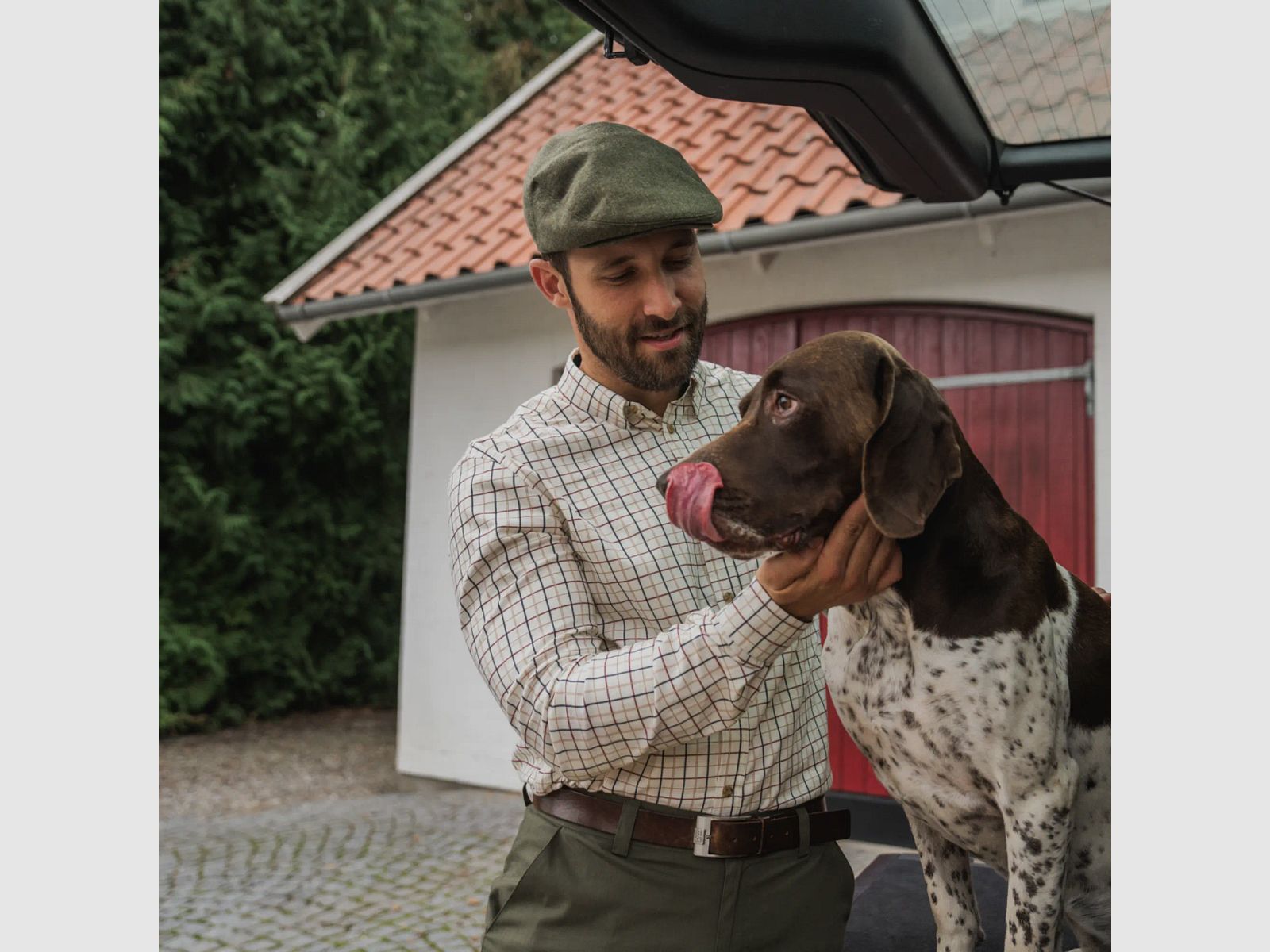 Seeland Jagdhemd Oxford (Classic Blue/Merlot Check)