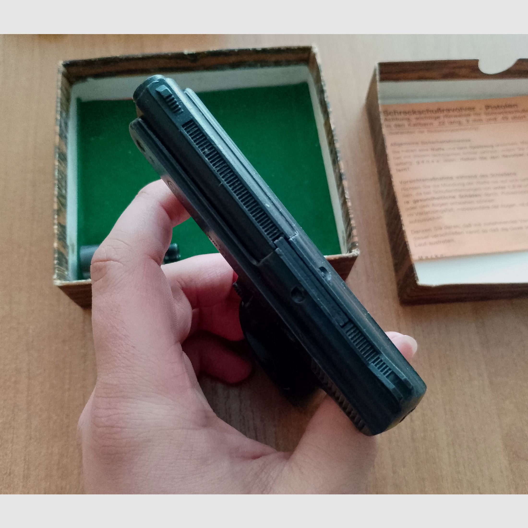 Rare ME 8 Combat in 8 mm blank in PTB 176/2 with packaging!