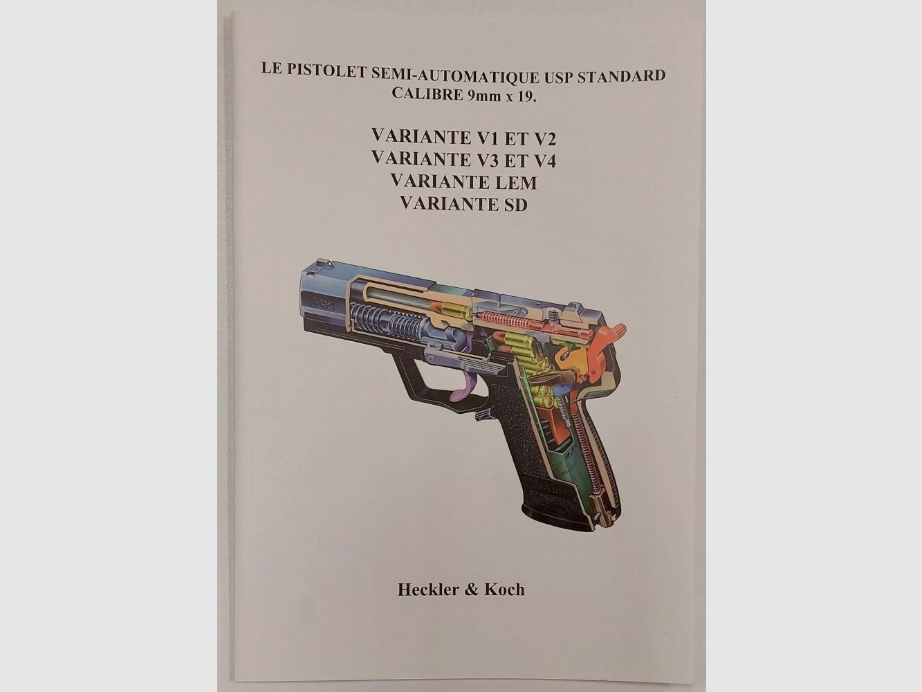 Heckler & Koch Anleitung für USP Standard, spanisch, Bild 1 von 4