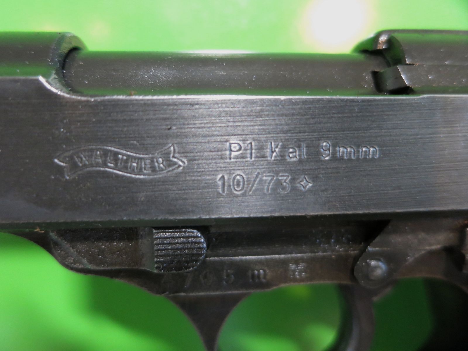 Walther P38 (P.38), WaA 359, 9 mm Luger, Walther/Zella-Mehlis, Schlitten P1      #56