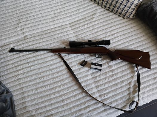 Anschütz 1415/16 Repetierer 22lfb incl. Glas