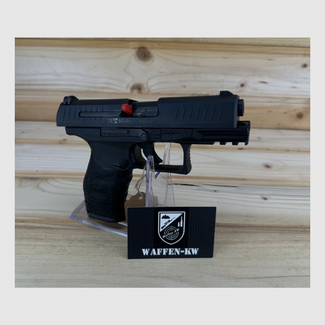 Arme de démonstration Walther pistolet semi-automatique PPQ M2B 9x19 PS 4" 15R17R INT 9mm L 9mmLuger