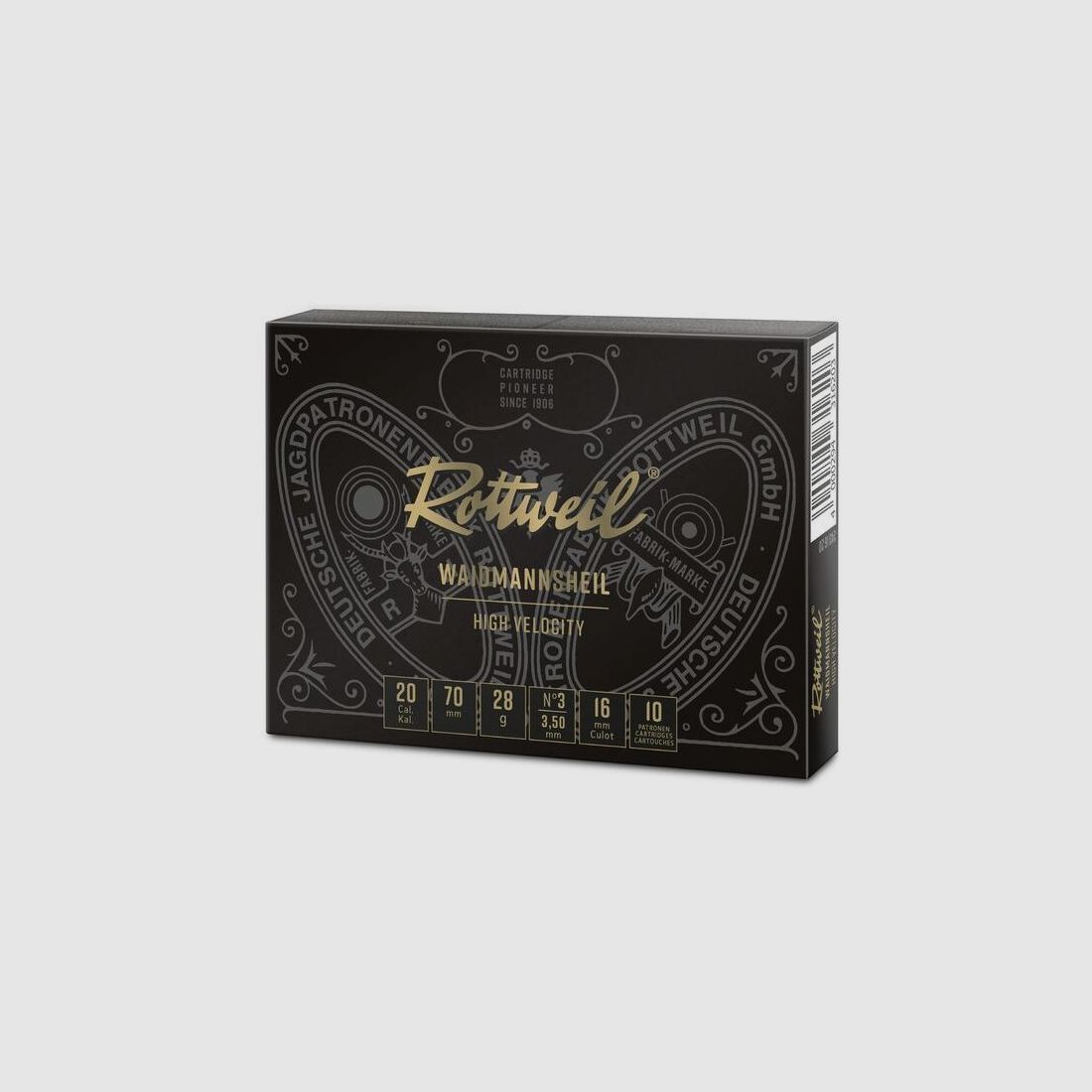 Rottweil Waidmannsheil HV Plastic cal. 20/70 28 g 3,5 mm, immagine 2 di 2