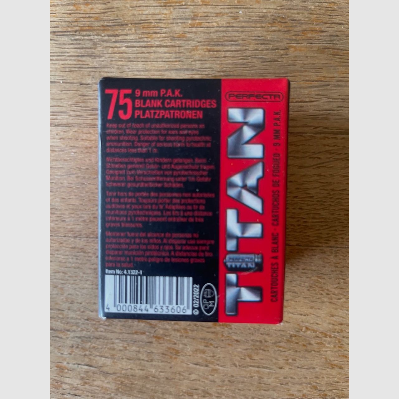 Umarex ammunition 9 mm P.A.K. Perfecta 61 pieces and Umarex ammunition 9 mm P.A.K. 50 pieces