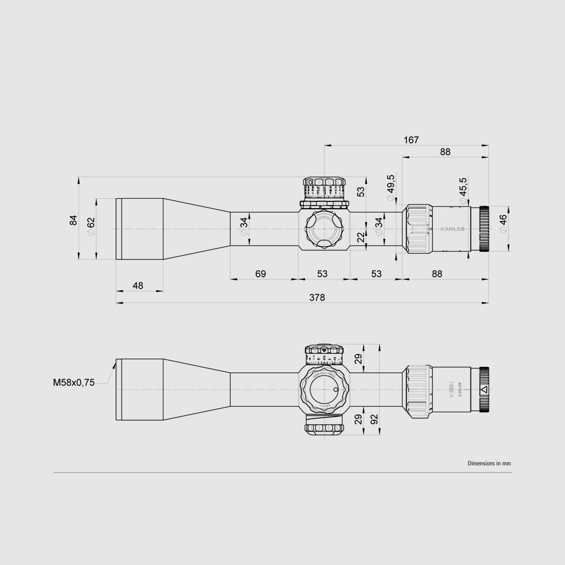 Kahles K525i DLR 5-25x56 lunette, image 14 sur 14