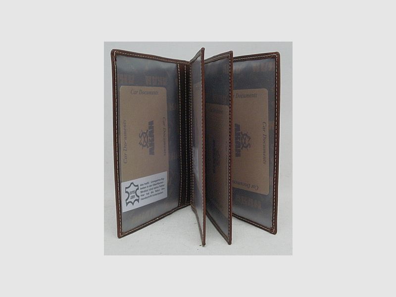 Estuche de caza Big Five - Cuero de ternera búfalo, 6 compartimentos