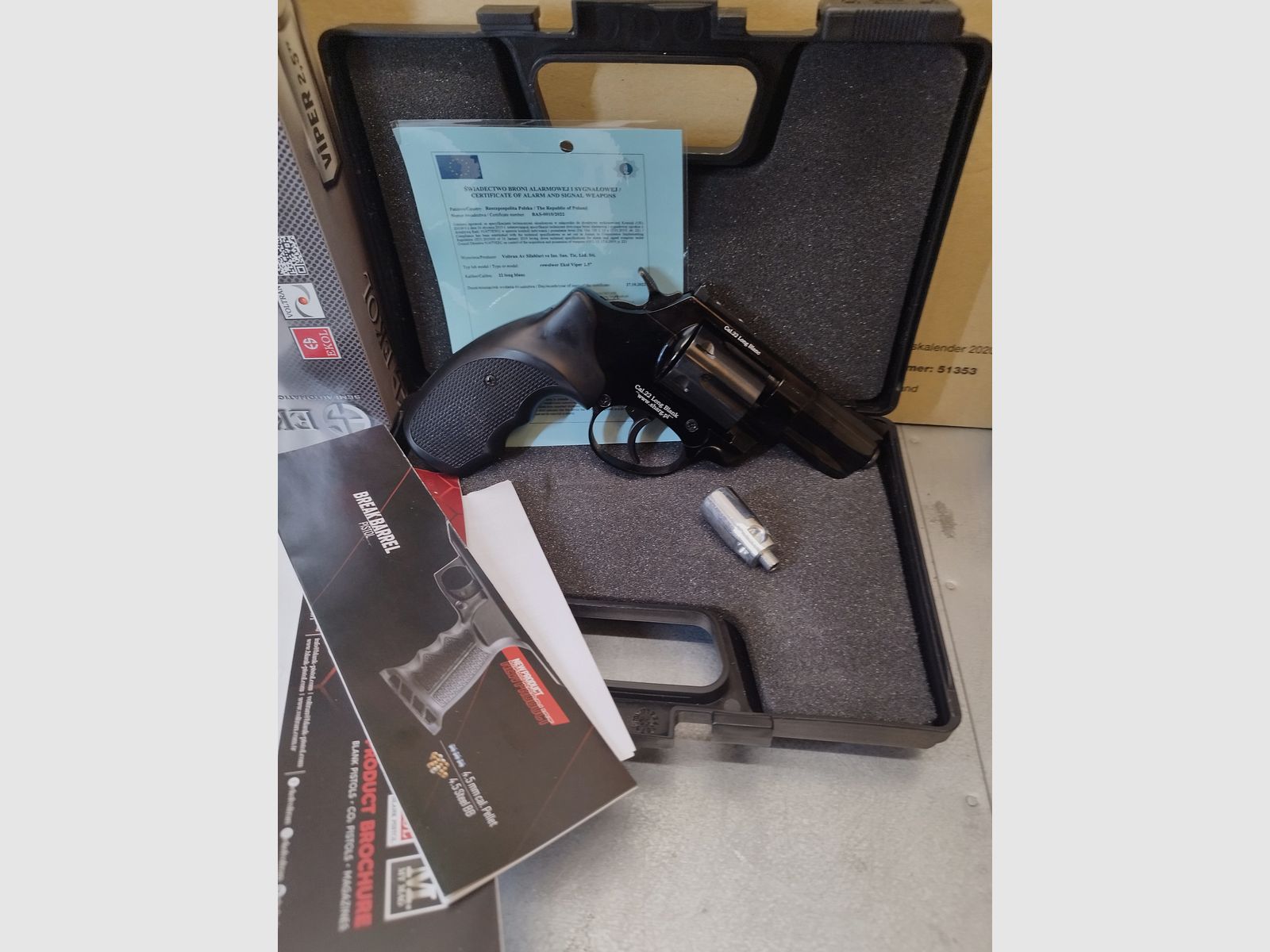 Ekol Viper 2,5" rewolwer gazowy 22 długi huk & 6mm Flobert !!Nowy towar!!