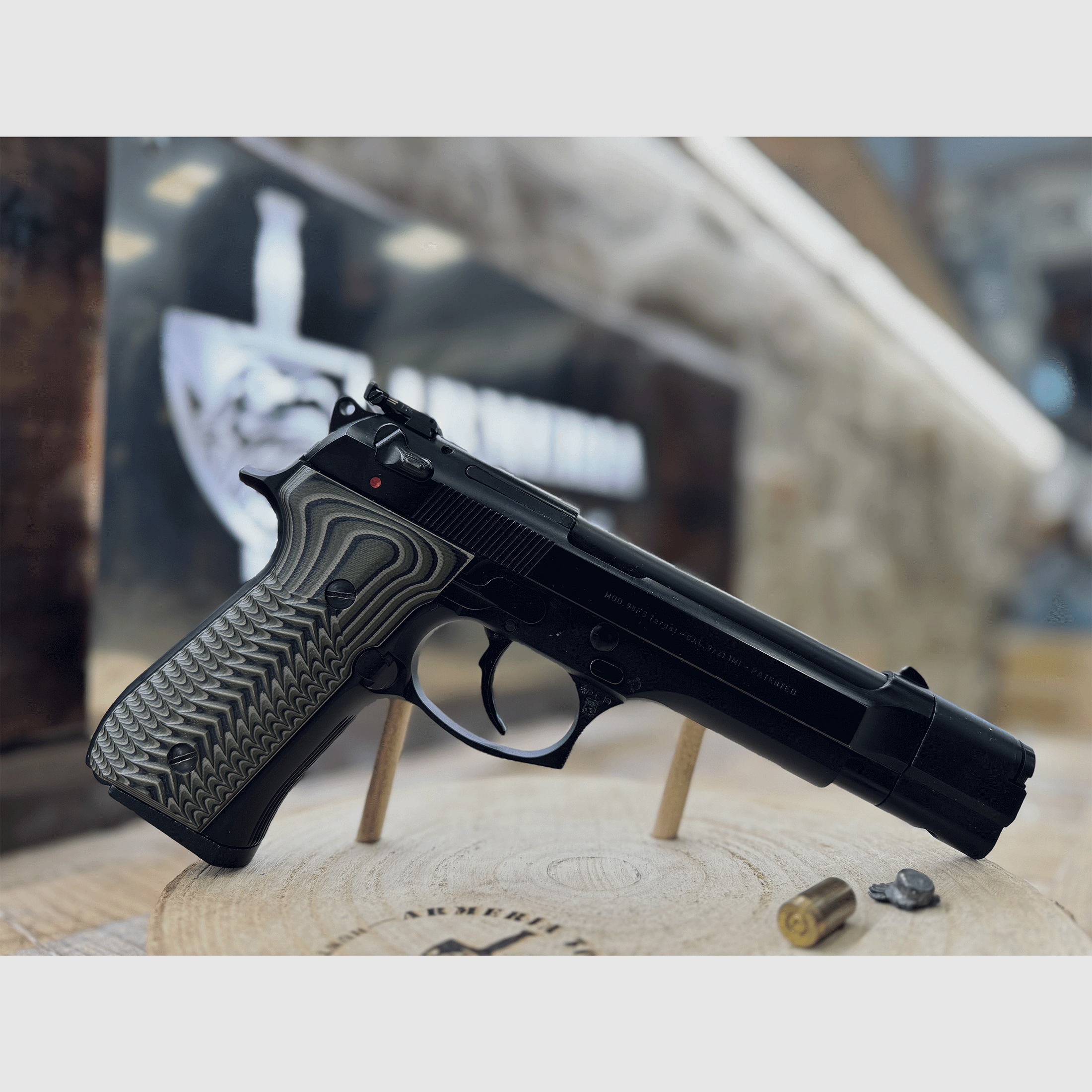 USATO – PISTOLA – BERETTA MOD. 98FS TARGET cal. 9×21, immagine 3 di 5
