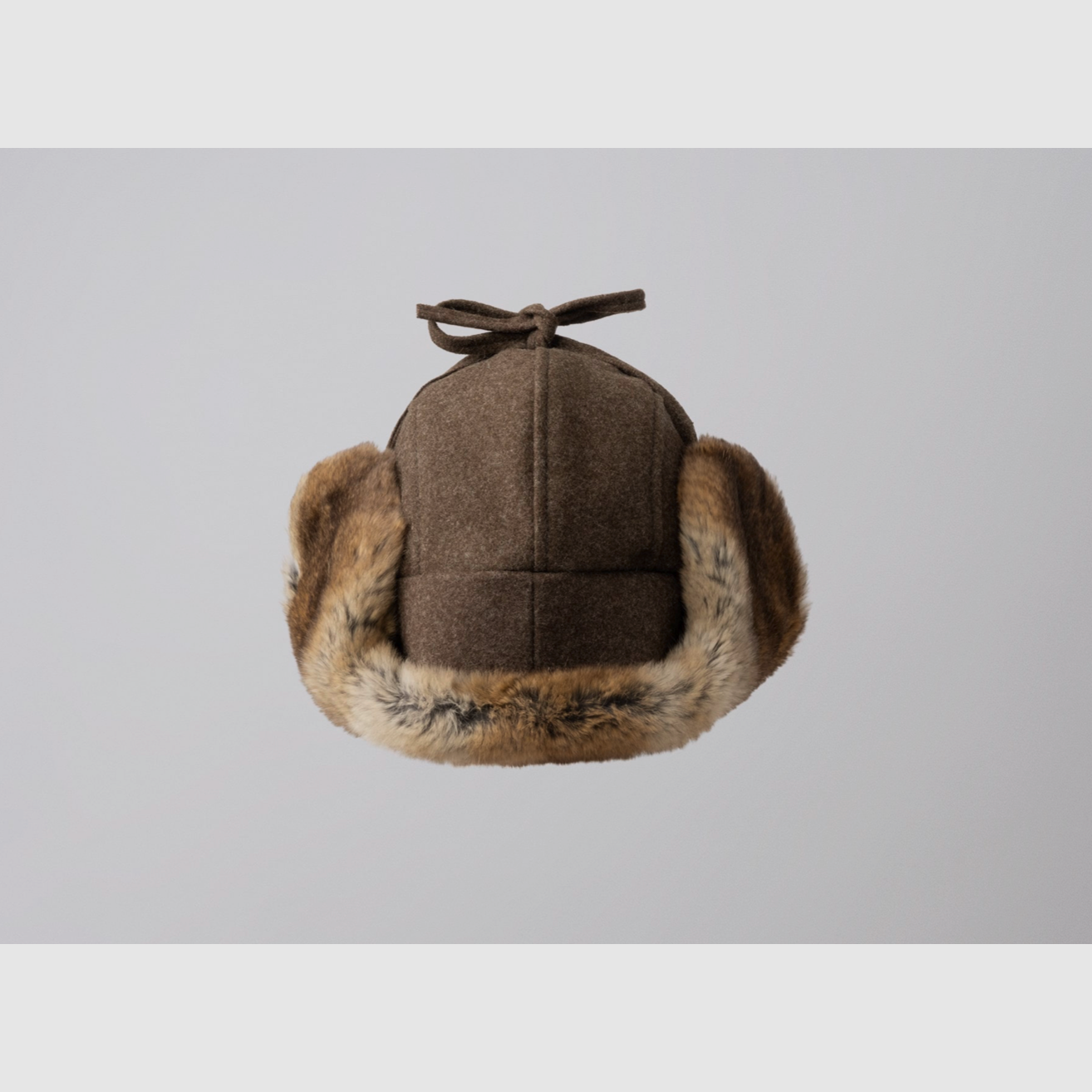 Cappello da caccia in velluto di coniglio marrone, immagine 1 di 3
