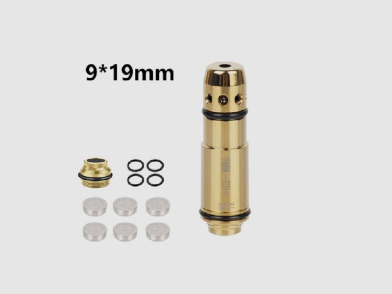 Laserpatrone  Dry Fire Pufferpatrone Schießkino 9 x 19  /  9x18 (Makarov) / 45ACP