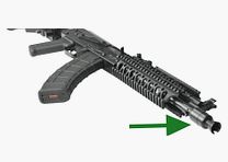 S.U.C.H.E - 24x1,5 mm SDM AK-104 mondingsvuurdemper / terugslagversterker / flitsdemper