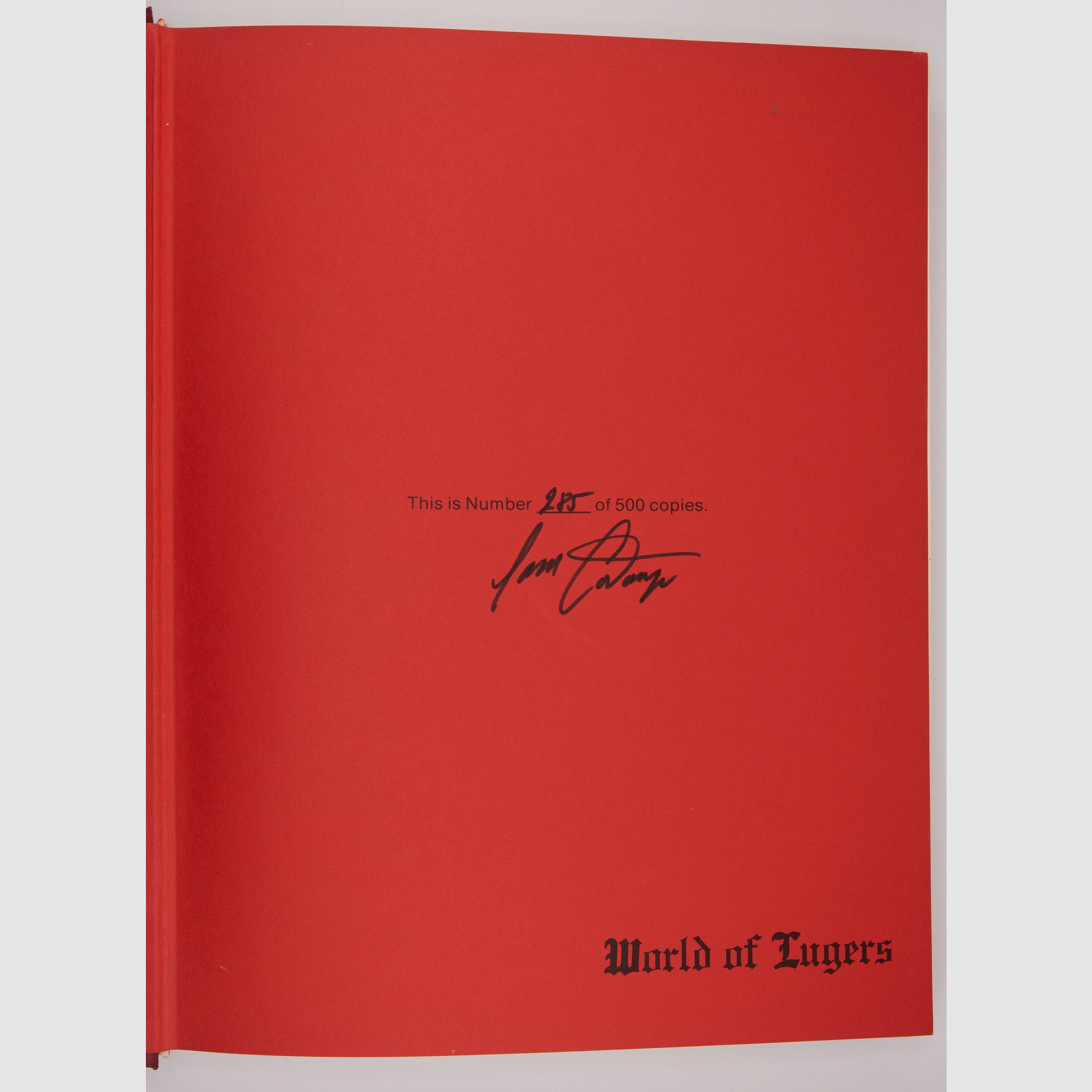 World of Luger proof marks - Complete listing of the various types of proof marks on the Luger, Volume 1 - SIGNED 285 of 500