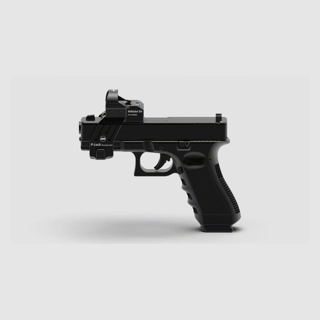 MAK P-LOCK - Montaggio per mirini reflex per pistole