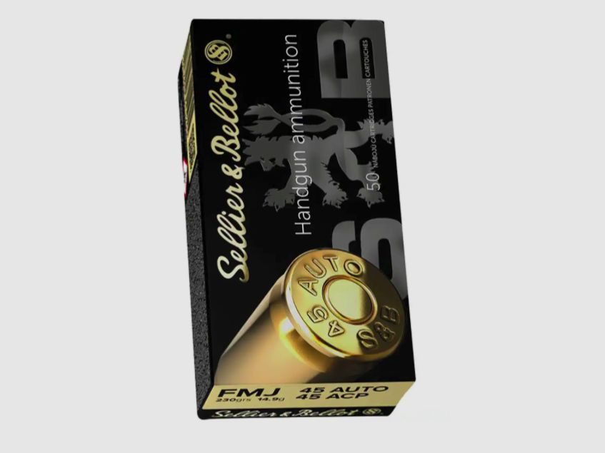 Sellier & Bellot  .45 ACP Vollmantel 14,9g/230grs. 50 Stck.