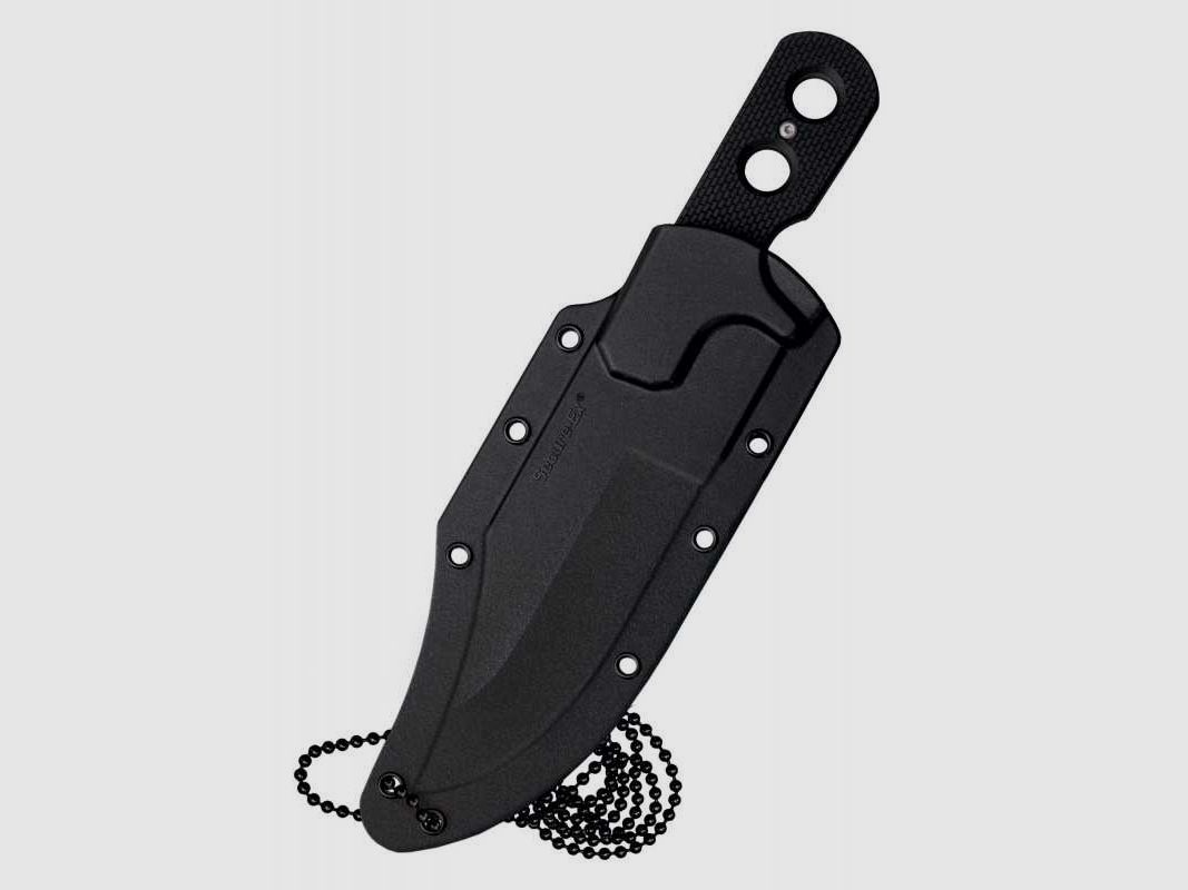 Cold Steel Mini Tac Bowie Neck Knife Messer mit glatter Klinge