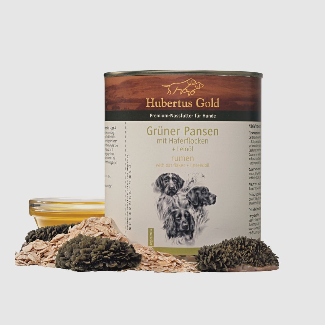 Hubertus Gold Grüner Pansen mit Haferflocken