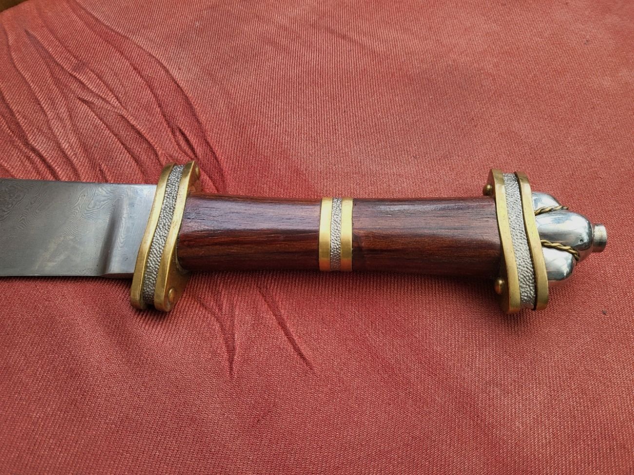 Cool Steel Langsax made of Damascus steel, very well maintained