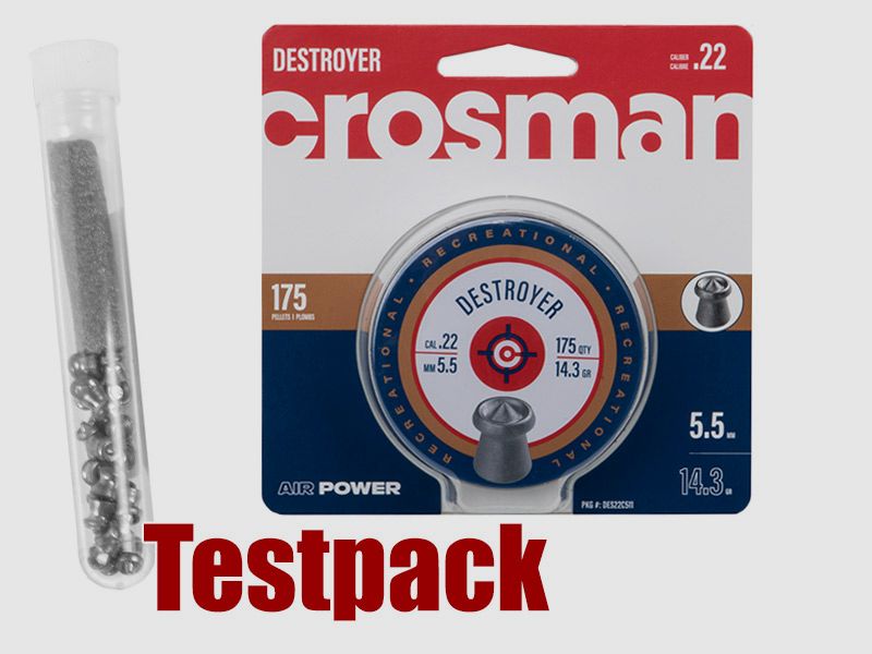 Testpack Hohlspitz Diabolos Crosman Destroyer Kaliber 5,5 mm 0,93 g glatt Hollow Point 20 StĂĽck