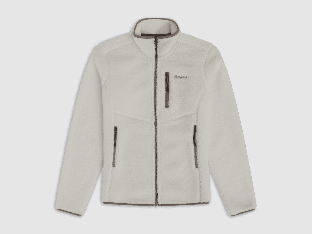 Bergans Lunnan Pile Fleece Jacket Mujer Vainilla Blanca S