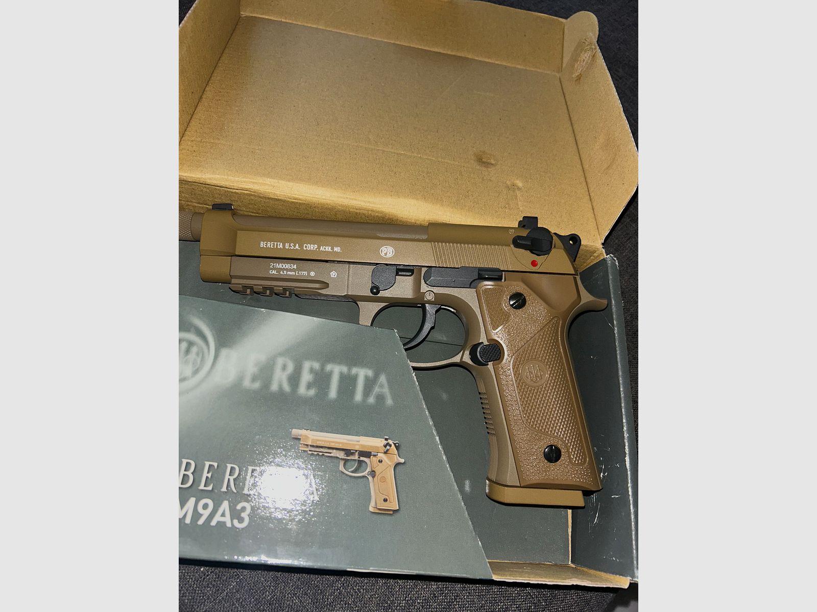 Beretta M9A3 / CO2 Blowback / 4,5mm Stahl BB