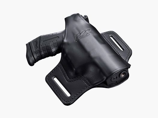 Ledergürtelholster schwarz für Walther P22