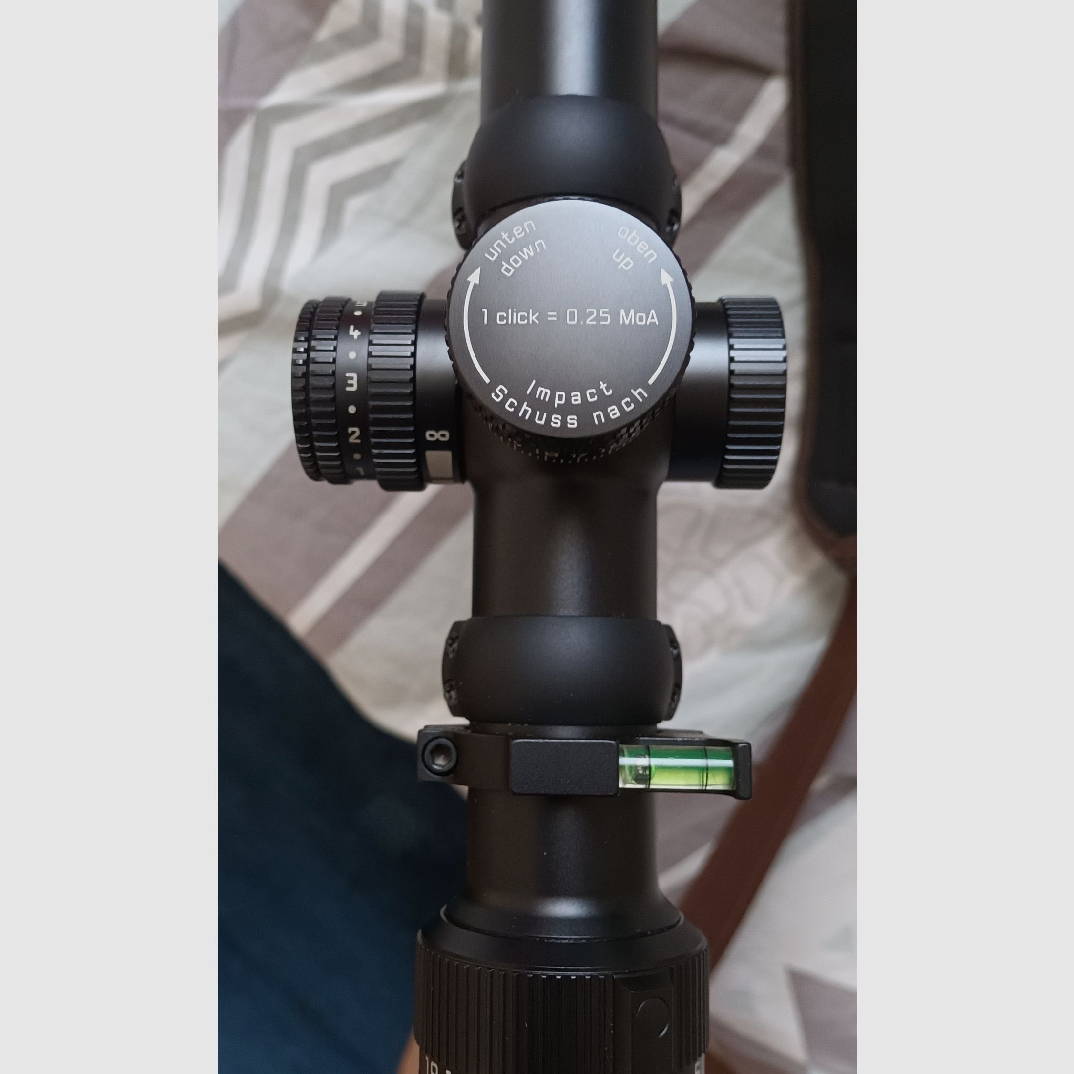 Leica Amplus 6, 3-18x44 reticle BDR illuminated with Blaser saddle mount