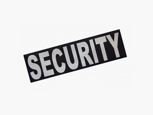 Schriftzug Brust Patch 10,5 x 3,5cm Security