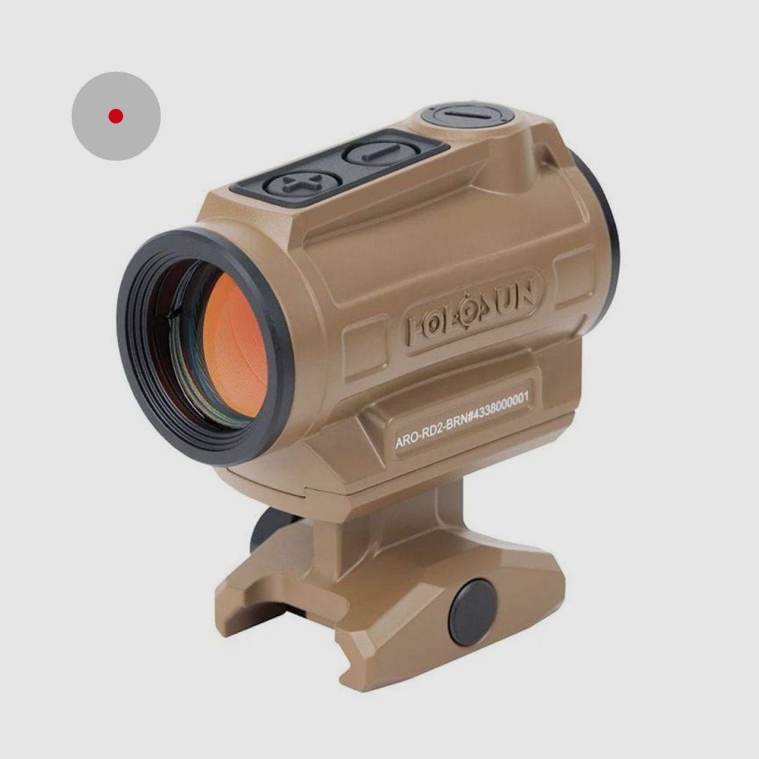 Holosun Reflexvisier ARO-CORE-RD-2-BRN mit rotem 2MOA Dot, Bild 1 von 2