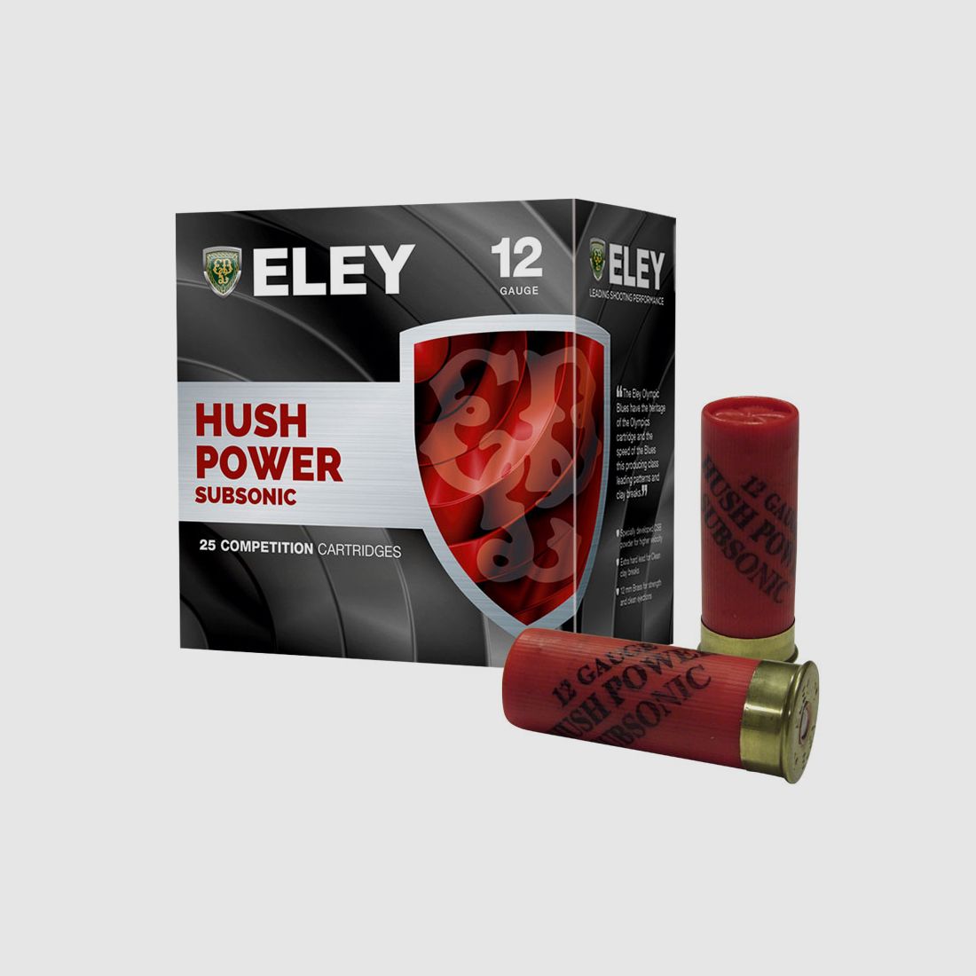 Eley Hush Power Subsonic Trap .12/70 28g 25 cartridges