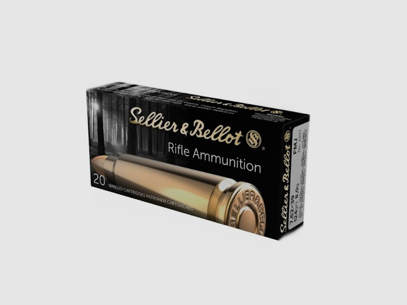 7.62×39 Sellier & Bellot 124grs., Bild 1 von 2