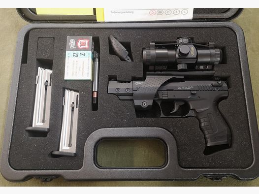 Walther P22  .22lfb  mit WL für Target und SD mit Walther Top Point Set