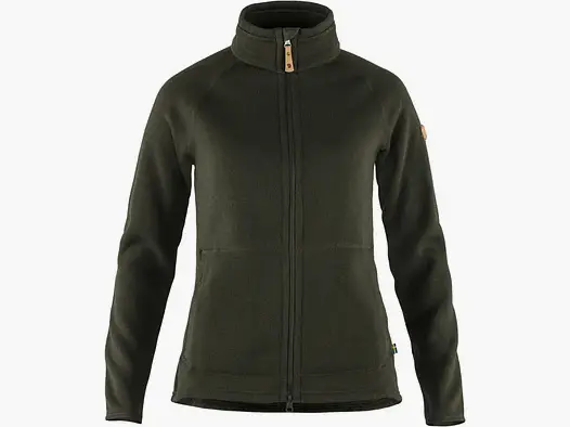 Fjällräven Övik Fleece Zip Sweater W, deep forest