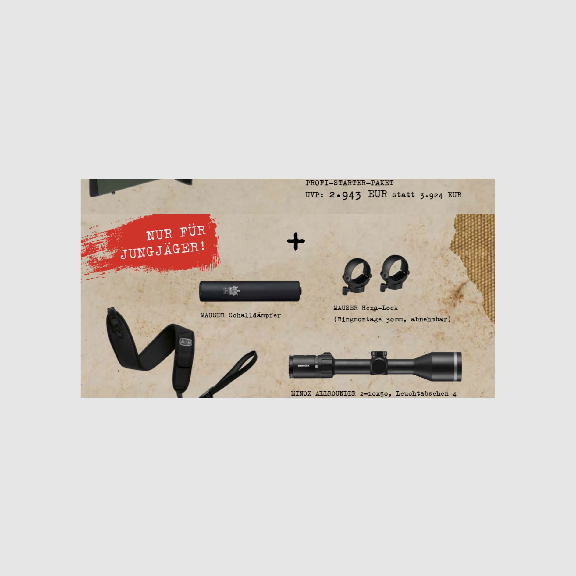 MAUSER M18 Waldjagd | Jungjäger 2024 | Profi-Starter-Paket