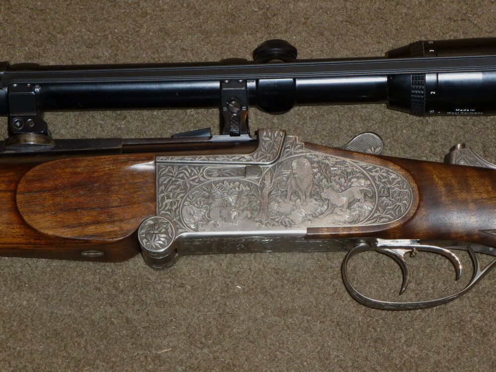 Otto Baier KS 88, manico sinistro, calibro .416 Rigby, 6x70R