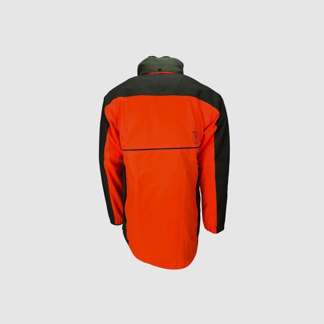 Veste de chasse Francital Cerbère orange fluo et vert, 11 poches, image 13 sur 14