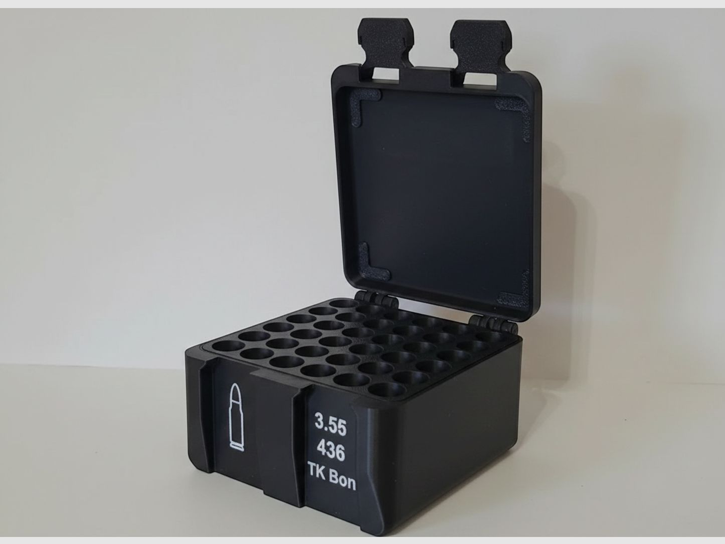 Filamelt Munitionsbox / 28 Gauge / 'Klapp- / Rastdeckel' / Patronenbox, Ammo Box