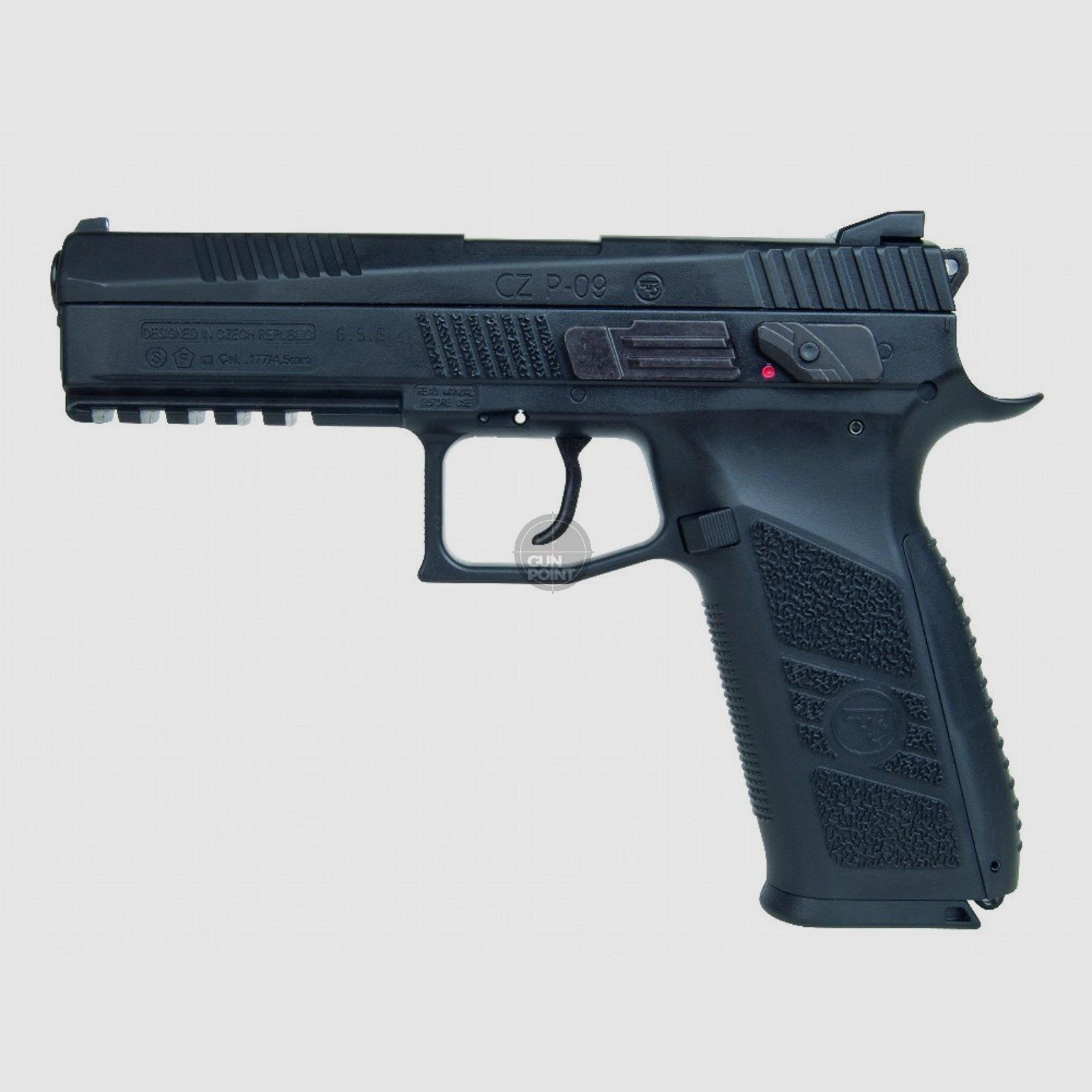 Luftpistole - CZ 75 P-09 Duty Co2-System BlowBack - Kal. 4,5 mm
