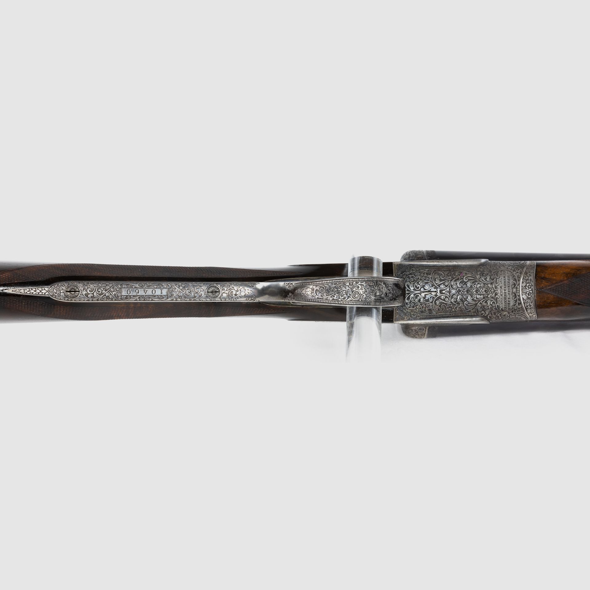 gebr. SPRINGERS ERBEN Waldläufer Drilling H&H Seitenschloss .22 Hornet 12-12/65, Bild 10 von 12