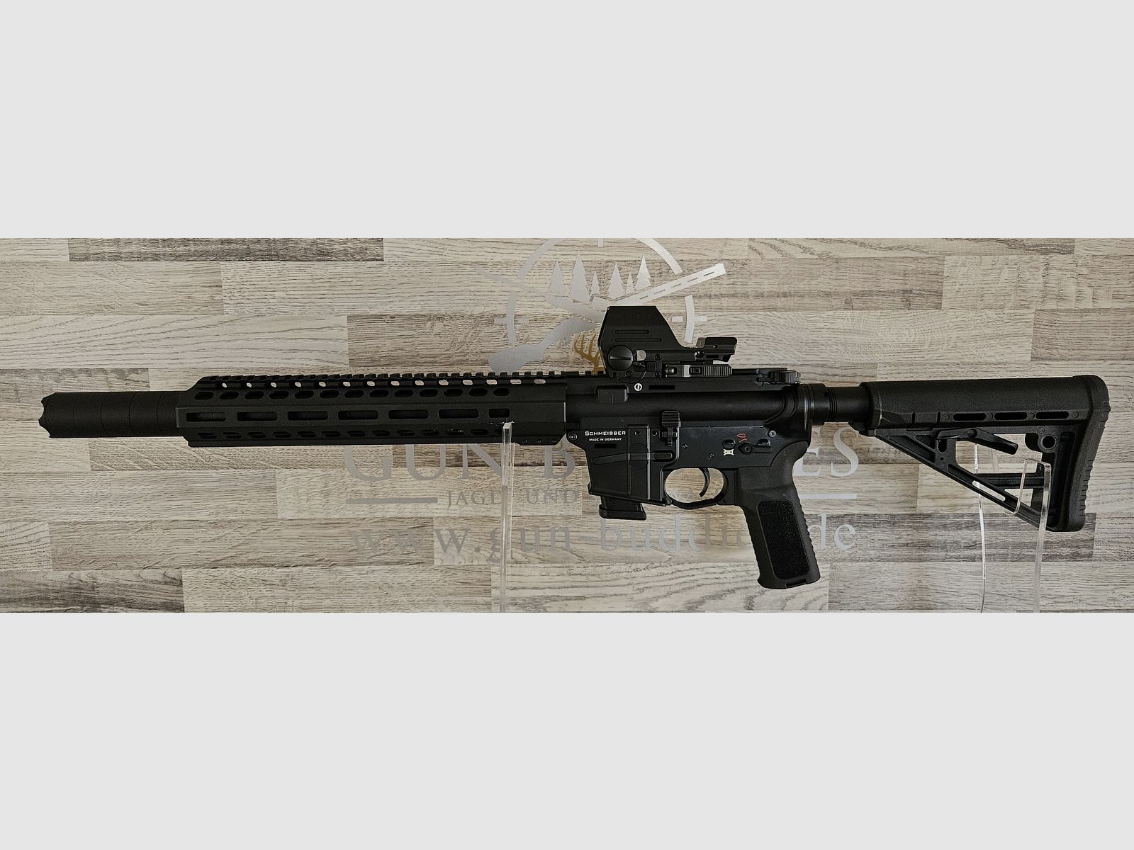 Schmeisser AR15-9 SD S4F 10" cal. 9mm Luger with Falke LE red dot sight - new merchandise from specialist retail