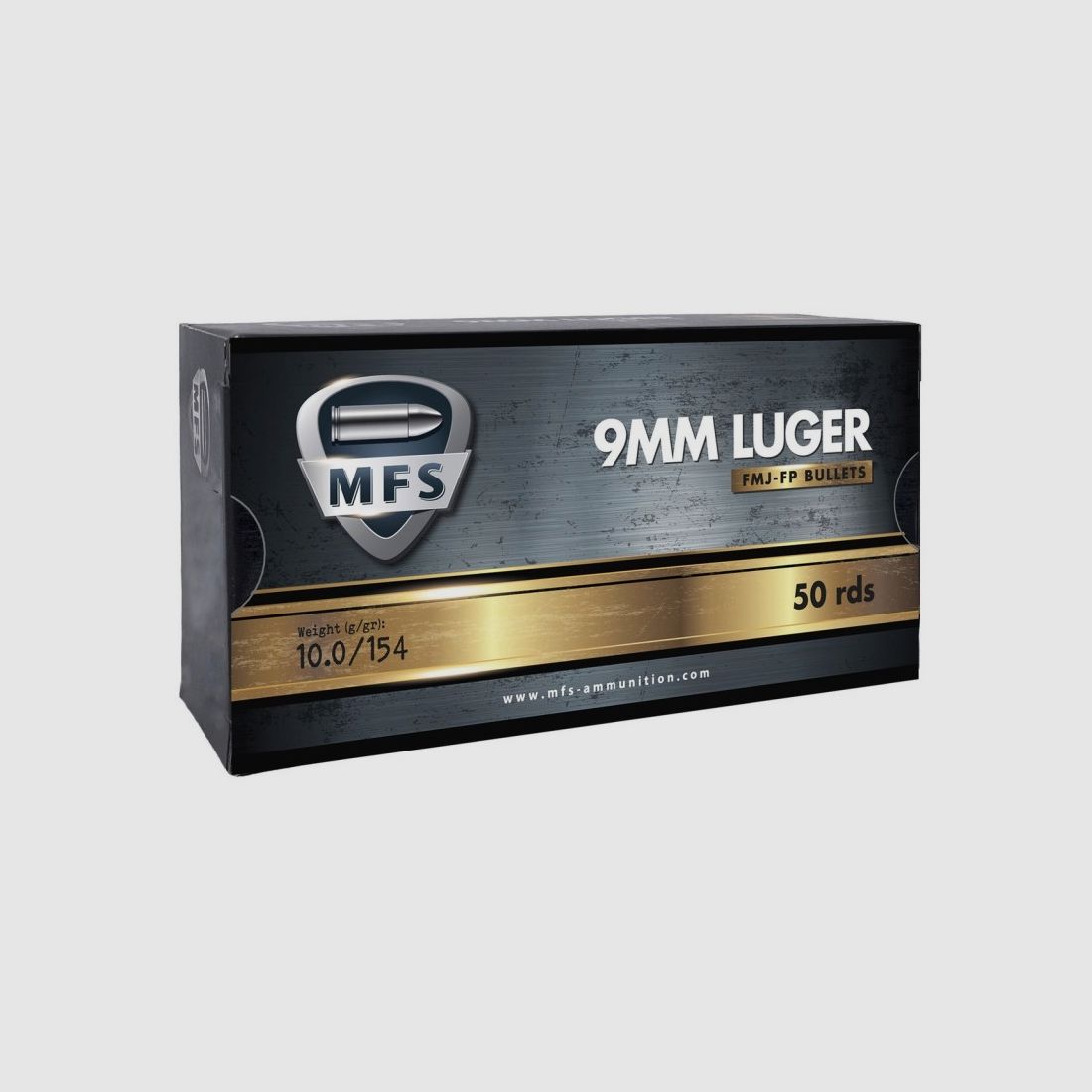 50 Munizioni MFS cal. 9X19 154gr FMJ FP Subsonic, immagine 1 di 2
