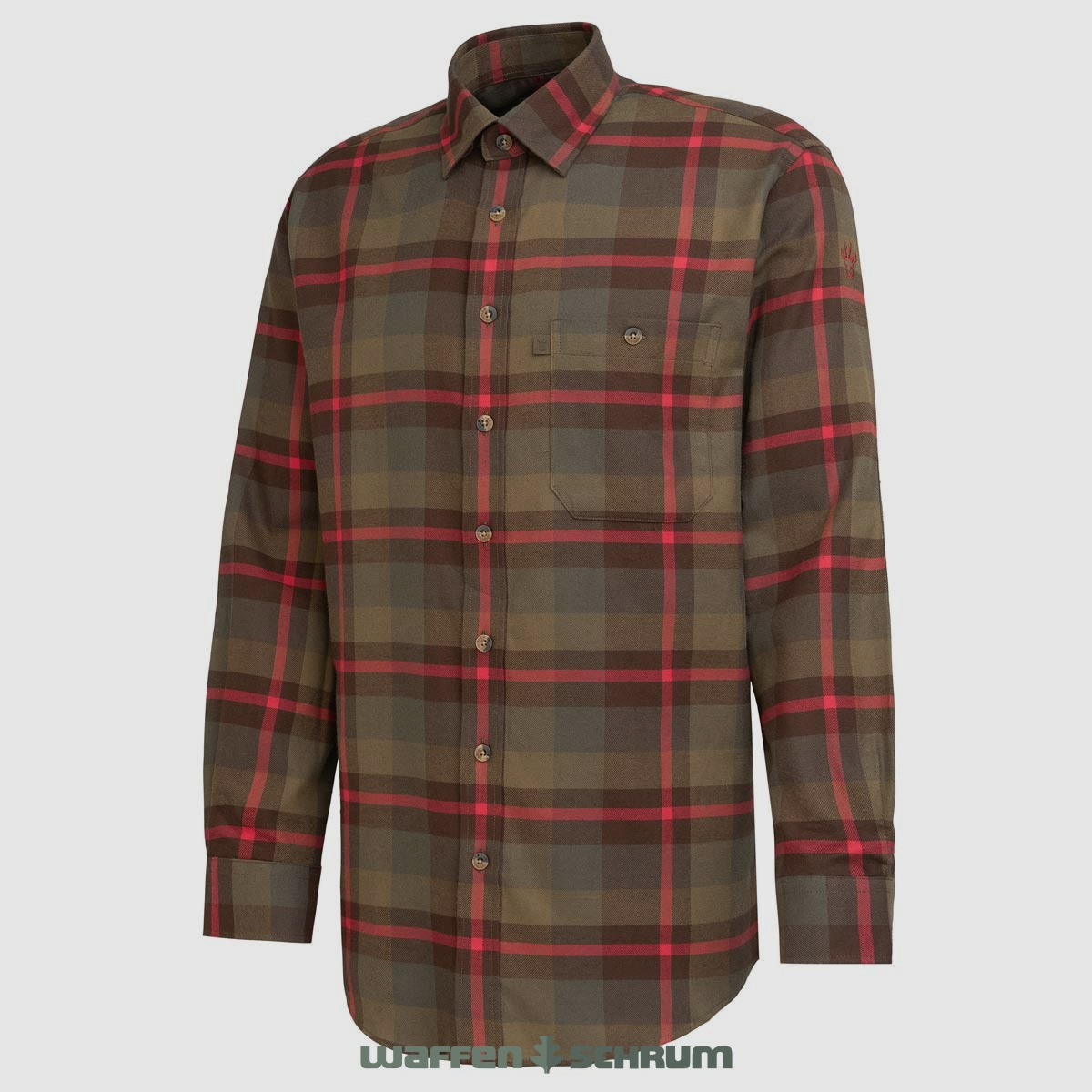 Böcker Shirt Flannel Waidi Olive Checkered