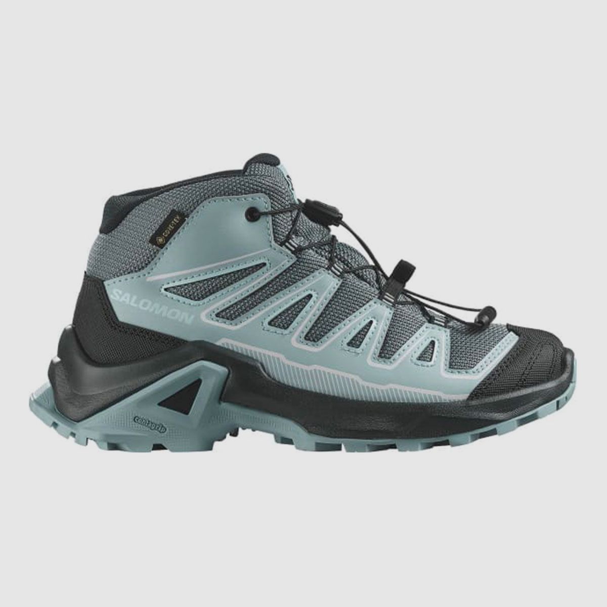 SALOMON – KINDER – X ULTRA MID GTX J Turbulence / Black / Tourmaline, afbeelding 1 van 6