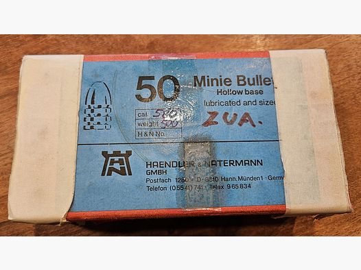 Haendler & Natermann Minie Bullets cal. 58