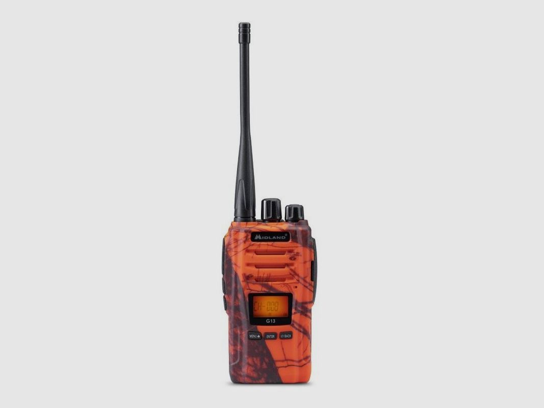 Transceiver model G13 BLAZE Midland kleur oranje camouflage art. G13-C1462.03 MIDLAND, afbeelding 3 van 3